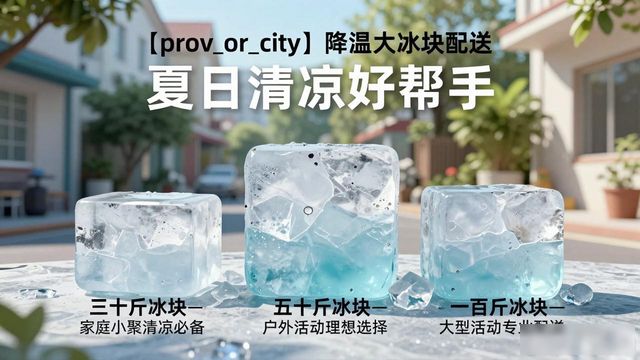 成都降温大冰块配送_海鲜排档降温解决方案_高温天气大冰块配送
